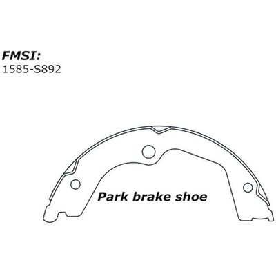 Rear Parking Brake Shoes by CENTRIC PARTS - 111.08920 pa6
