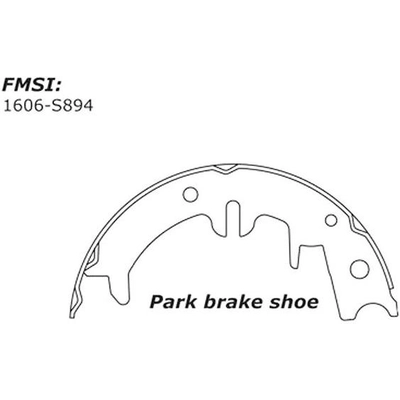 Patins de frein de stationnement arrière by CENTRIC PARTS - 111.08940 pa2