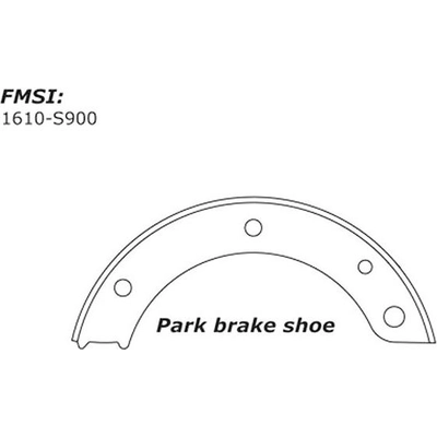 Rear Parking Brake Shoes by CENTRIC PARTS - 111.09000 pa6