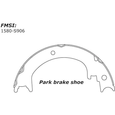 Rear Parking Brake Shoes by CENTRIC PARTS - 111.09060 pa5