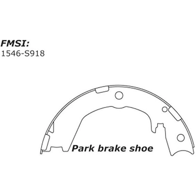 Rear Parking Brake Shoes by CENTRIC PARTS - 111.09180 pa4