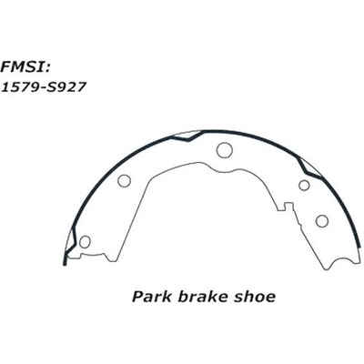 Rear Parking Brake Shoes by CENTRIC PARTS - 111.09270 pa5