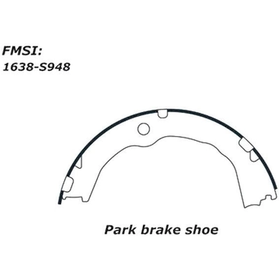 Rear Parking Brake Shoes by CENTRIC PARTS - 111.09480 pa5