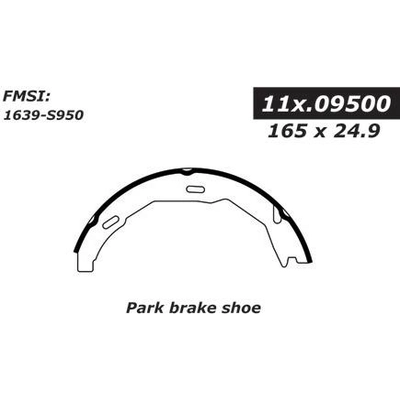 Rear Parking Brake Shoes by CENTRIC PARTS - 111.09500 pa3