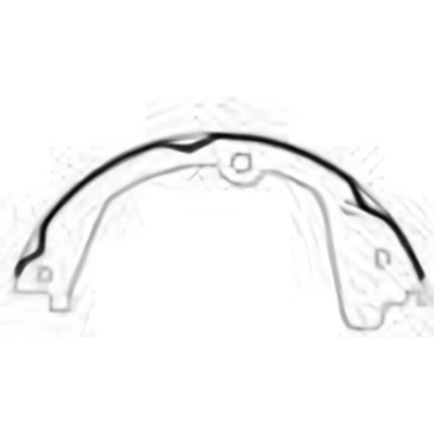 Rear Parking Brake Shoes by CENTRIC PARTS - 111.09520 pa1