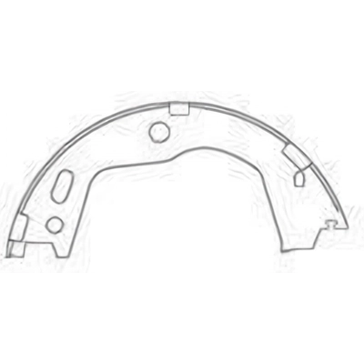 Rear Parking Brake Shoes by CENTRIC PARTS - 111.09630 pa1