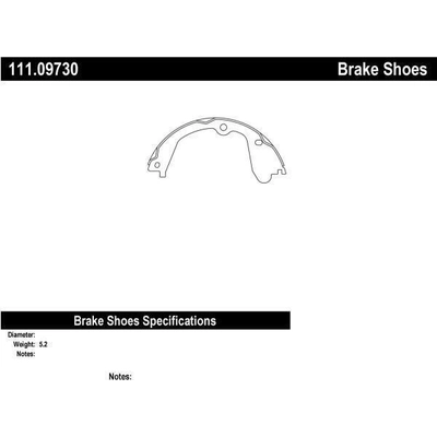 Patins de frein de stationnement arrière by CENTRIC PARTS - 111.09730 pa6