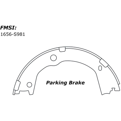 CENTRIC PARTS - 111.09810 - Rear Parking Brake Shoe pa7