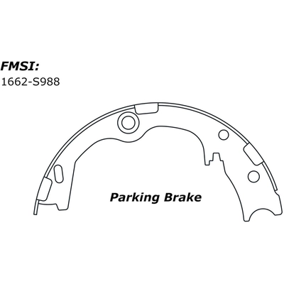 Rear Parking Brake Shoes by CENTRIC PARTS - 111.09880 pa3