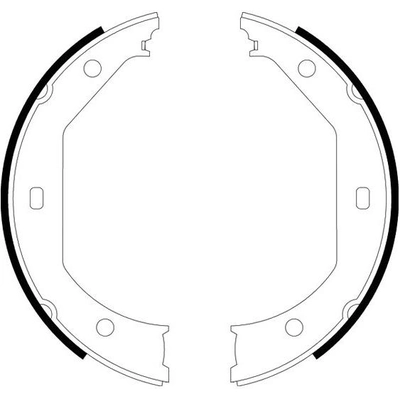 Patins de frein de stationnement arrière by HELLA PAGID - 355050381 pa10