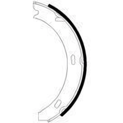 Rear Parking Brake Shoes by HELLA PAGID - 355050551 pa1