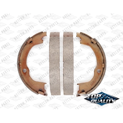 Rear Parking Brake Shoes by TOP QUALITY - NB-932B pa2