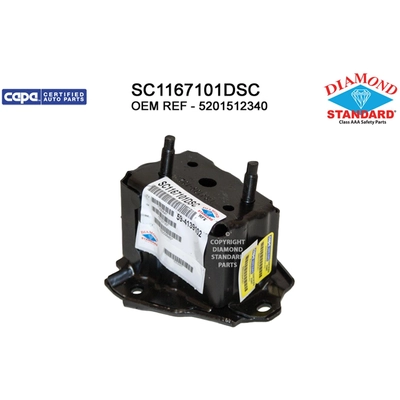 Rear Passenger Side Bumper Bracket - SC1167101DSC pa1