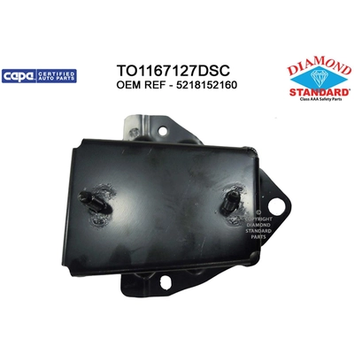 Rear Passenger Side Bumper Bracket - TO1167127DSC pa1