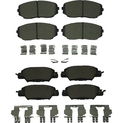 AGNA BRAKES - CXD2417 - Rear Premium Ceramic Disc Brake Pad Set pa1