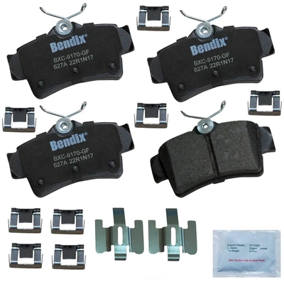 BENDIX - CFC627A - Ceramic Rear Disc Brake Pads pa1