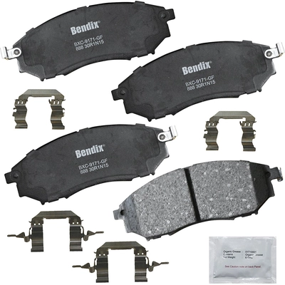 Rear Premium Ceramic Pads by BENDIX - CFC888 pa2