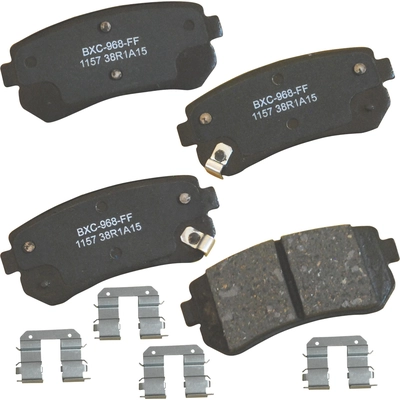 Plaquettes de frein arrière en céramique qualité supérieur de BENDIX - SBC1157 pa1