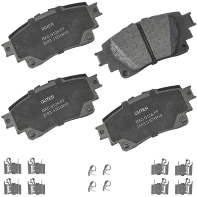 Rear Premium Ceramic Pads by BENDIX - SBC2183 pa1