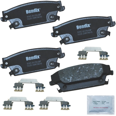 Plaquettes de frein arrière en céramique qualité supérieur de BENDIX - CFC1020 pa1