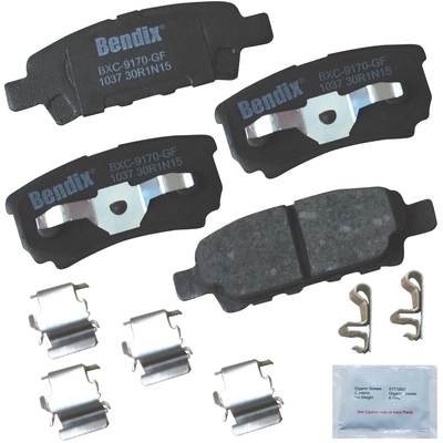 Rear Premium Ceramic Pads by BENDIX - CFC1037 pa1