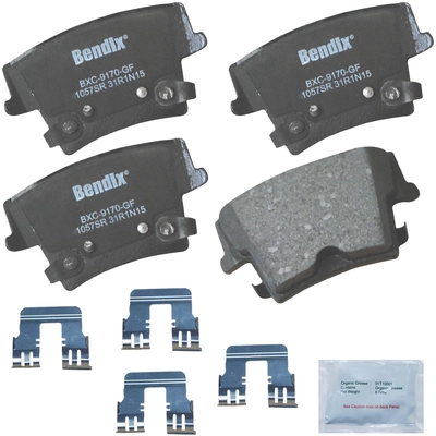 Rear Premium Ceramic Pads by BENDIX - CFC1057SR pa1