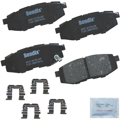 Plaquettes de frein arrière en céramique qualité supérieur de BENDIX - CFC1124 pa1