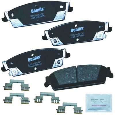 Rear Premium Ceramic Pads by BENDIX - CFC1194 pa1