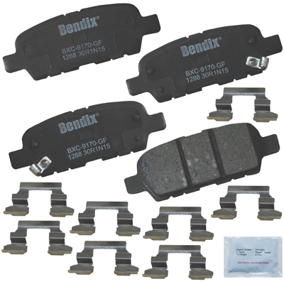 Rear Premium Ceramic Pads by BENDIX - CFC1288 pa1