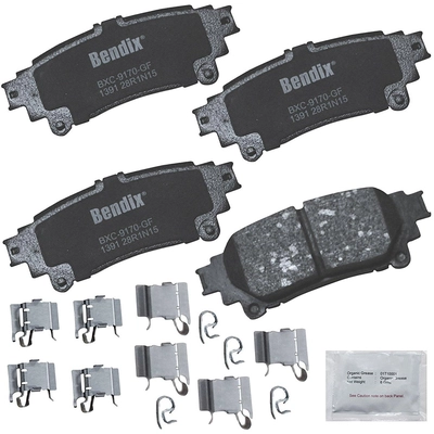 Rear Premium Ceramic Pads by BENDIX - CFC1391 pa3