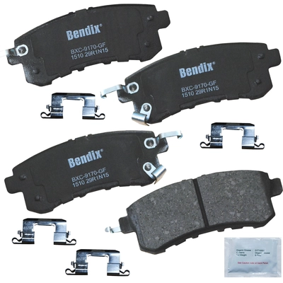 Rear Premium Ceramic Pads by BENDIX - CFC1510 pa1