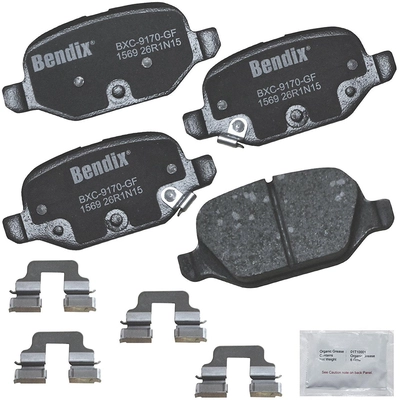Plaquettes de frein arrière en céramique qualité supérieur de BENDIX - CFC1569 pa1
