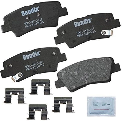 Rear Premium Ceramic Pads by BENDIX - CFC1594 pa1