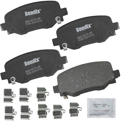Rear Premium Ceramic Pads by BENDIX - CFC1734 pa1