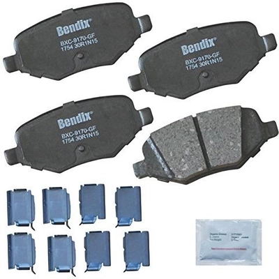 Rear Premium Ceramic Pads by BENDIX - CFC1754 pa1