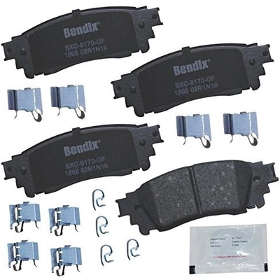 Rear Premium Ceramic Pads by BENDIX - CFC1805 pa2