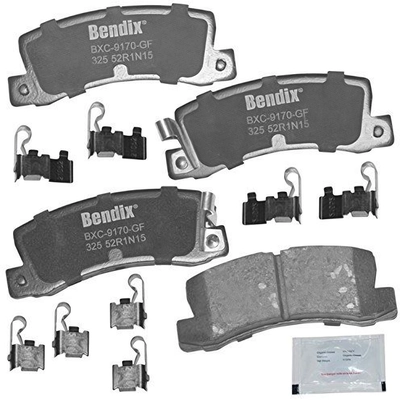 Rear Premium Ceramic Pads by BENDIX - CFC325 pa2