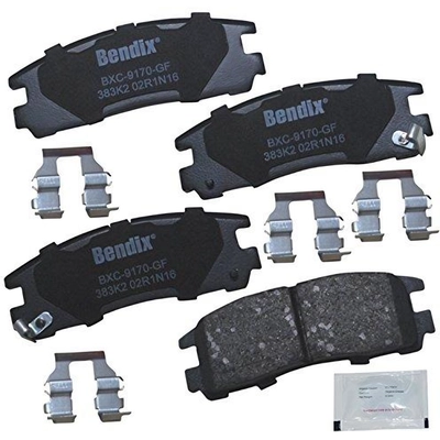 Plaquettes de frein arrière en céramique qualité supérieur de BENDIX - CFC383K2 pa1