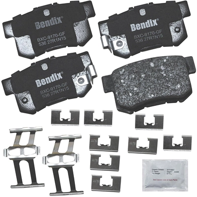 Plaquettes de frein arrière en céramique qualité supérieur de BENDIX - CFC536 pa5