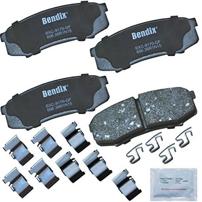 Rear Premium Ceramic Pads by BENDIX - CFC606 pa1