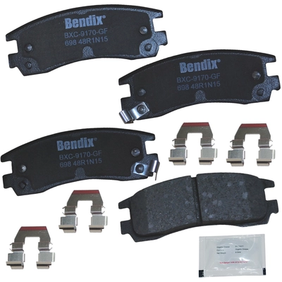 Rear Premium Ceramic Pads by BENDIX - CFC698 pa1