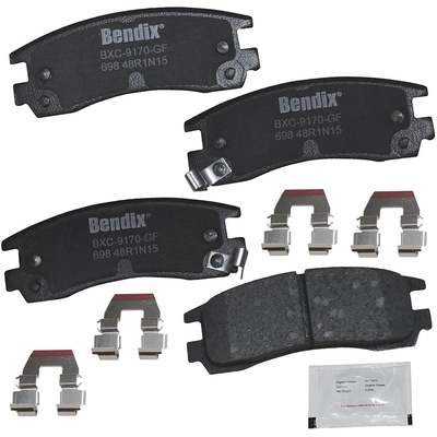 Rear Premium Ceramic Pads by BENDIX - CFC698 pa4