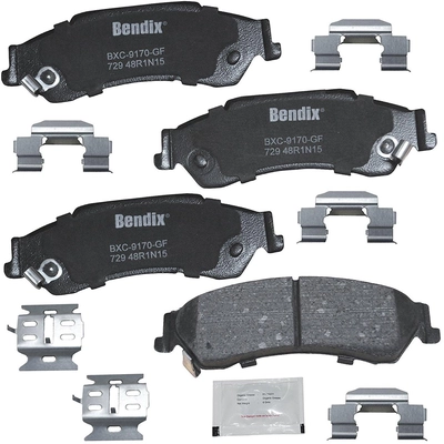 Rear Premium Ceramic Pads by BENDIX - CFC729 pa2