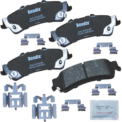 Rear Premium Ceramic Pads by BENDIX - CFC792HD pa1