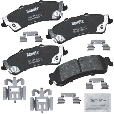 Rear Premium Ceramic Pads by BENDIX - CFC792HD pa4