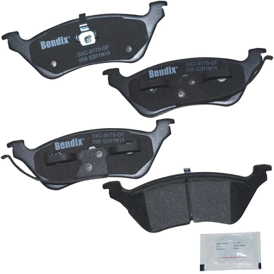 Plaquettes de frein arrière en céramique qualité supérieur de BENDIX - CFC858 pa1