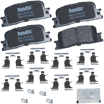 Rear Premium Ceramic Pads by BENDIX - CFC885 pa1
