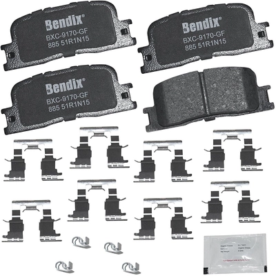 Rear Premium Ceramic Pads by BENDIX - CFC885 pa4