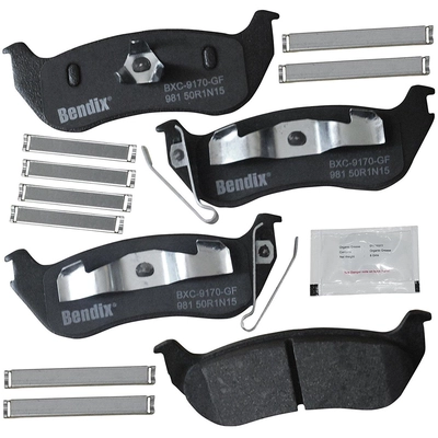 Rear Premium Ceramic Pads by BENDIX - CFC981 pa2