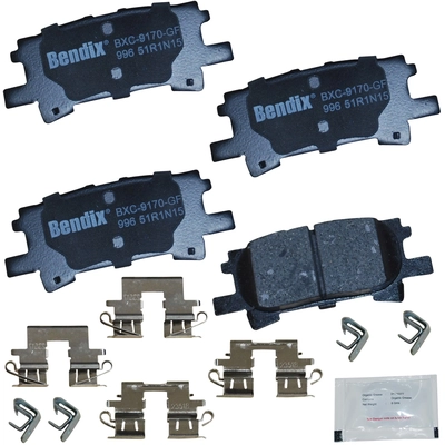 Plaquettes de frein arrière en céramique qualité supérieur de BENDIX - CFC996 pa1